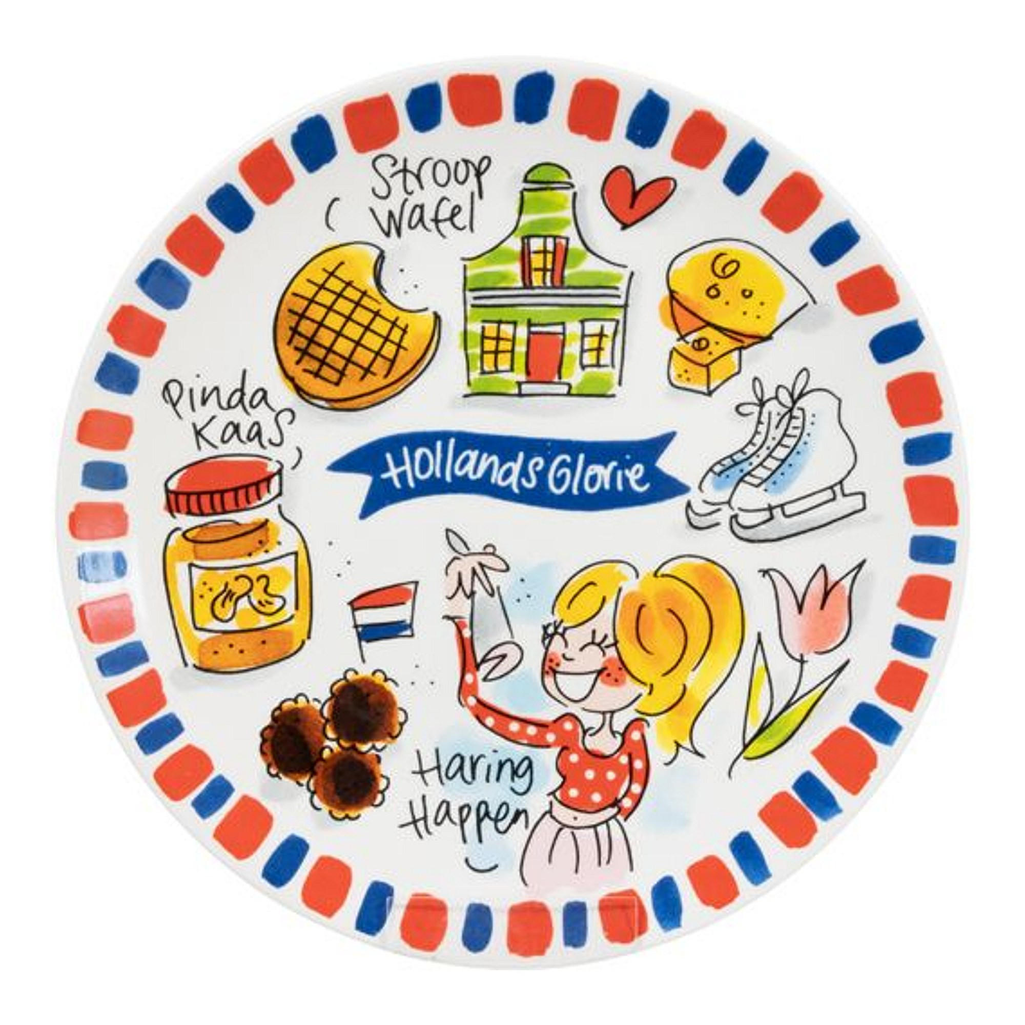 KUCHENTELLER Holland in Bunt - 18cm - Multicolor, Keramik (18cm) - Blond Amsterdam