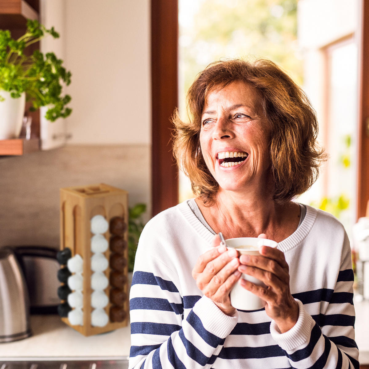 KAPSELHALTER - Hellbraun, Holz/Metall (14/40.5/14cm) - Relaxdays