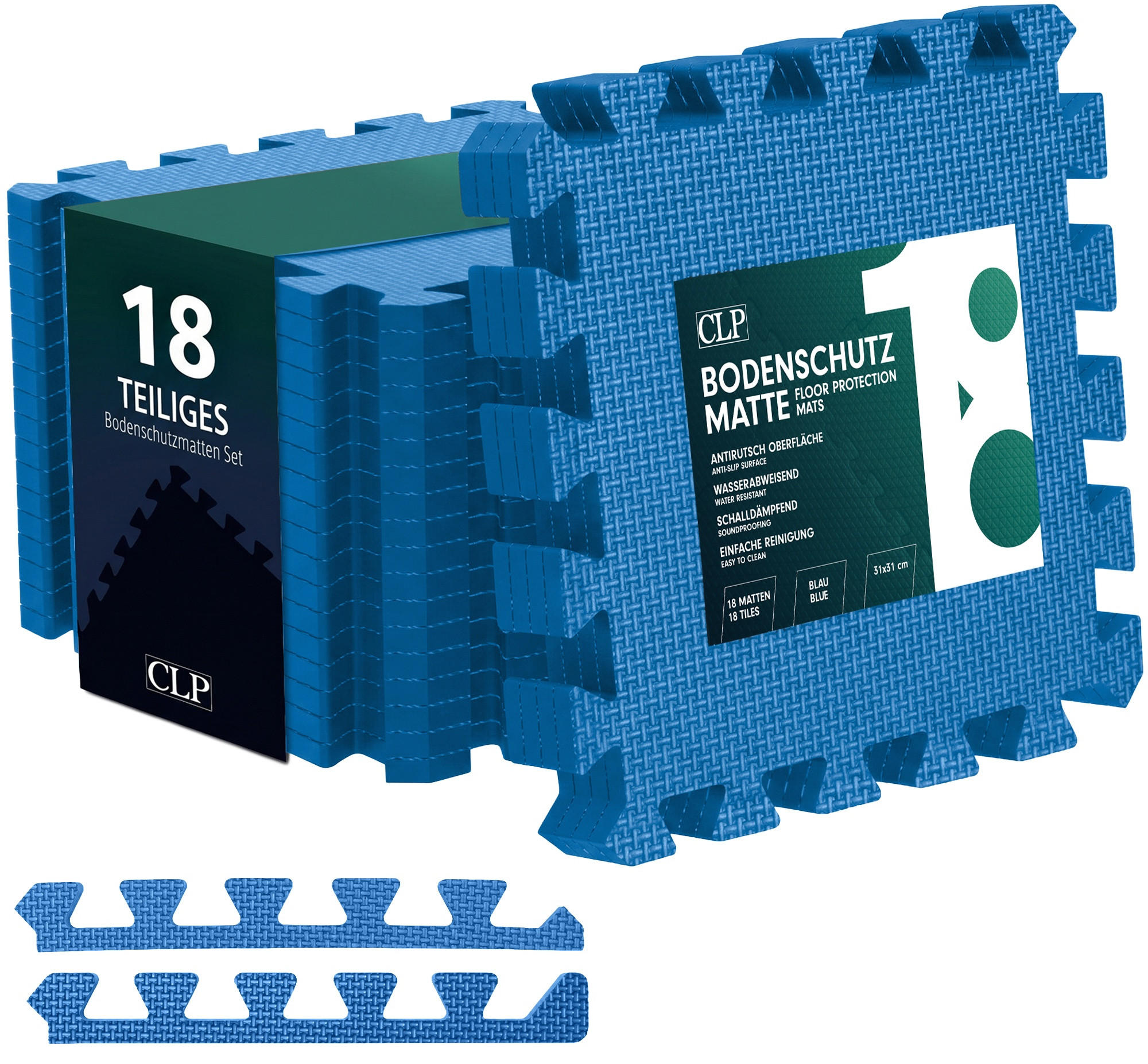 CLP Bodenschutzmatte Blau 31x31 cm