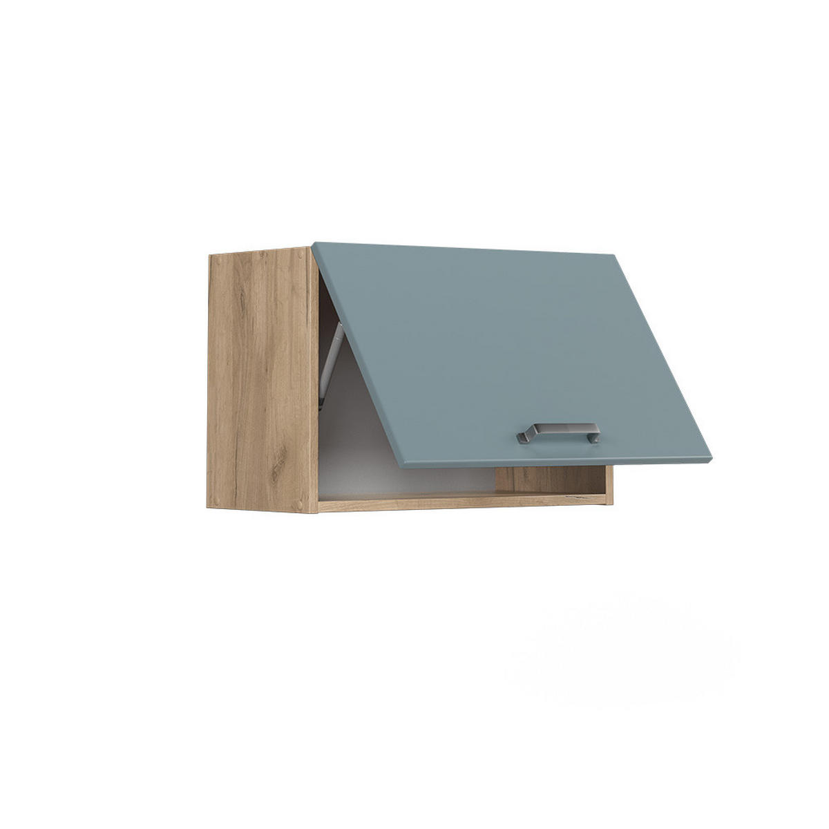 HÄNGESCHRANK R-Line Blau-Grau 60 cm Flach - Honigeiche/Eiche Wotan, Holzwerkstoff (60/40/31cm) - Vicco