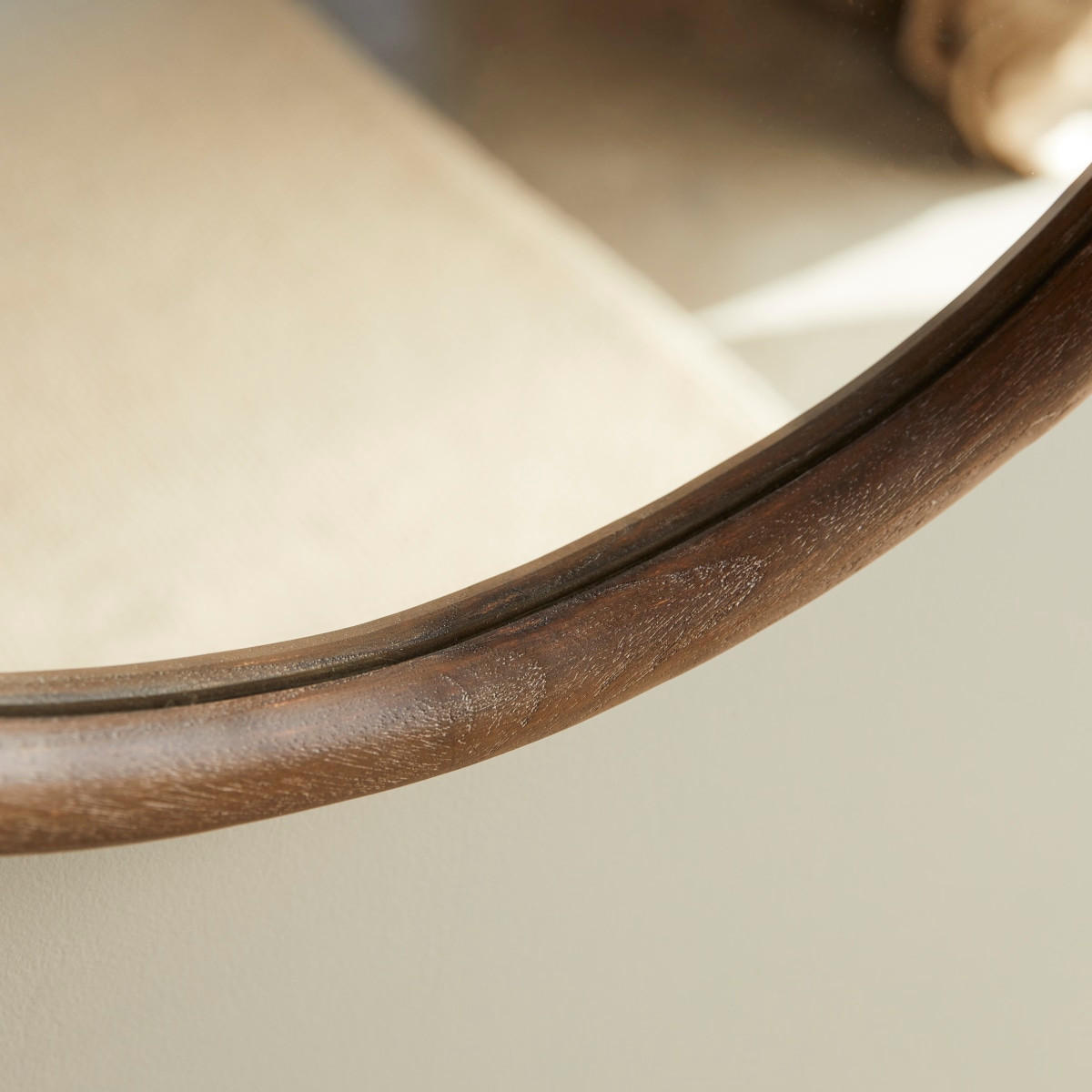 SPIEGEL Dim Braun aus Dunkles Mindiholz - Braun, Holz (72/107/3cm) - Tikamoon