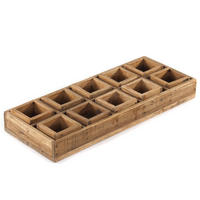 KISTEN-SET Cubo II 7-tlg. Massivholz - Naturfarben, Holz (23cm) - DESIGN DELIGHTS