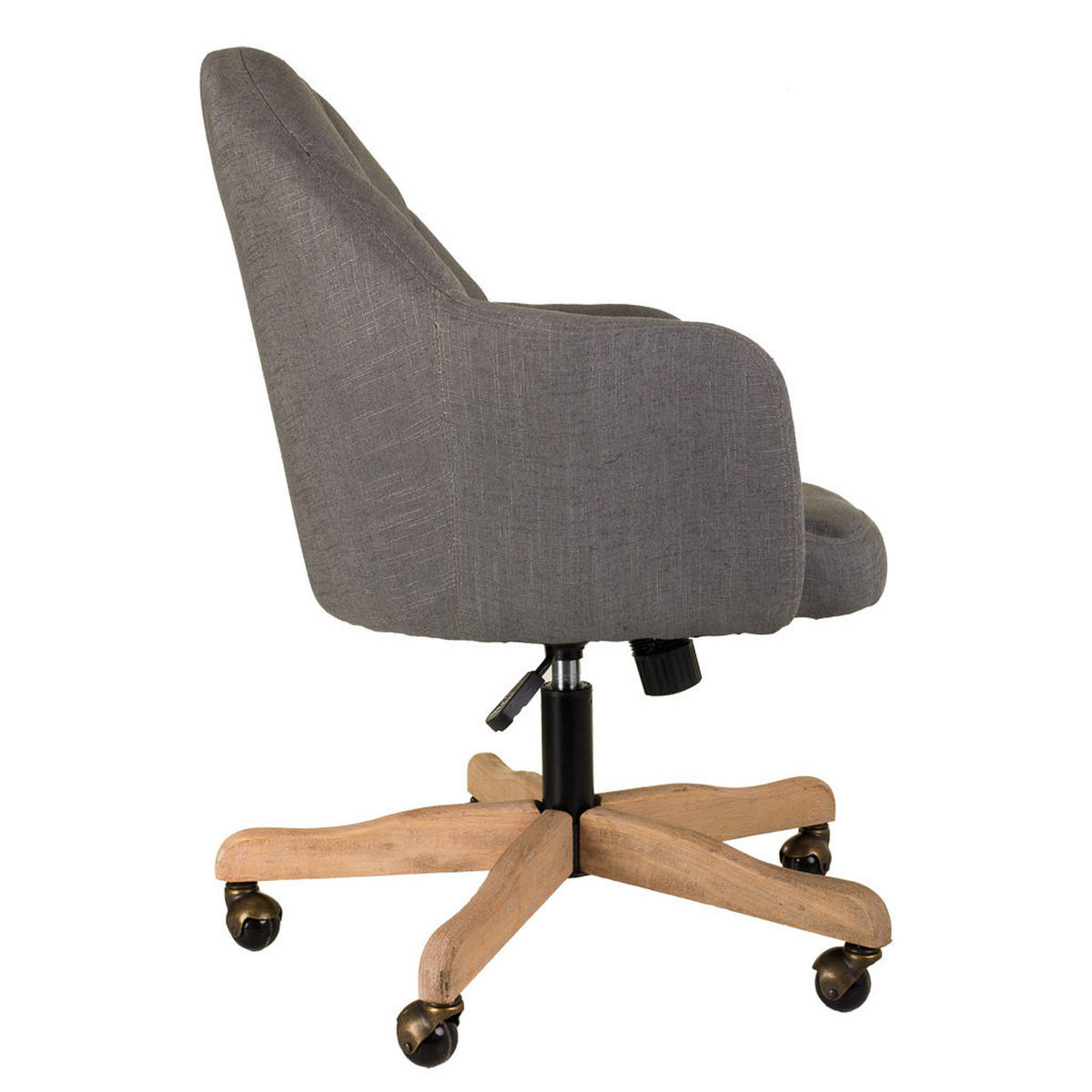 BÜROSTUHL gepolstert 63x54x40/87 cm - Grau, Holz (63/87/54cm) - Wanderlust
