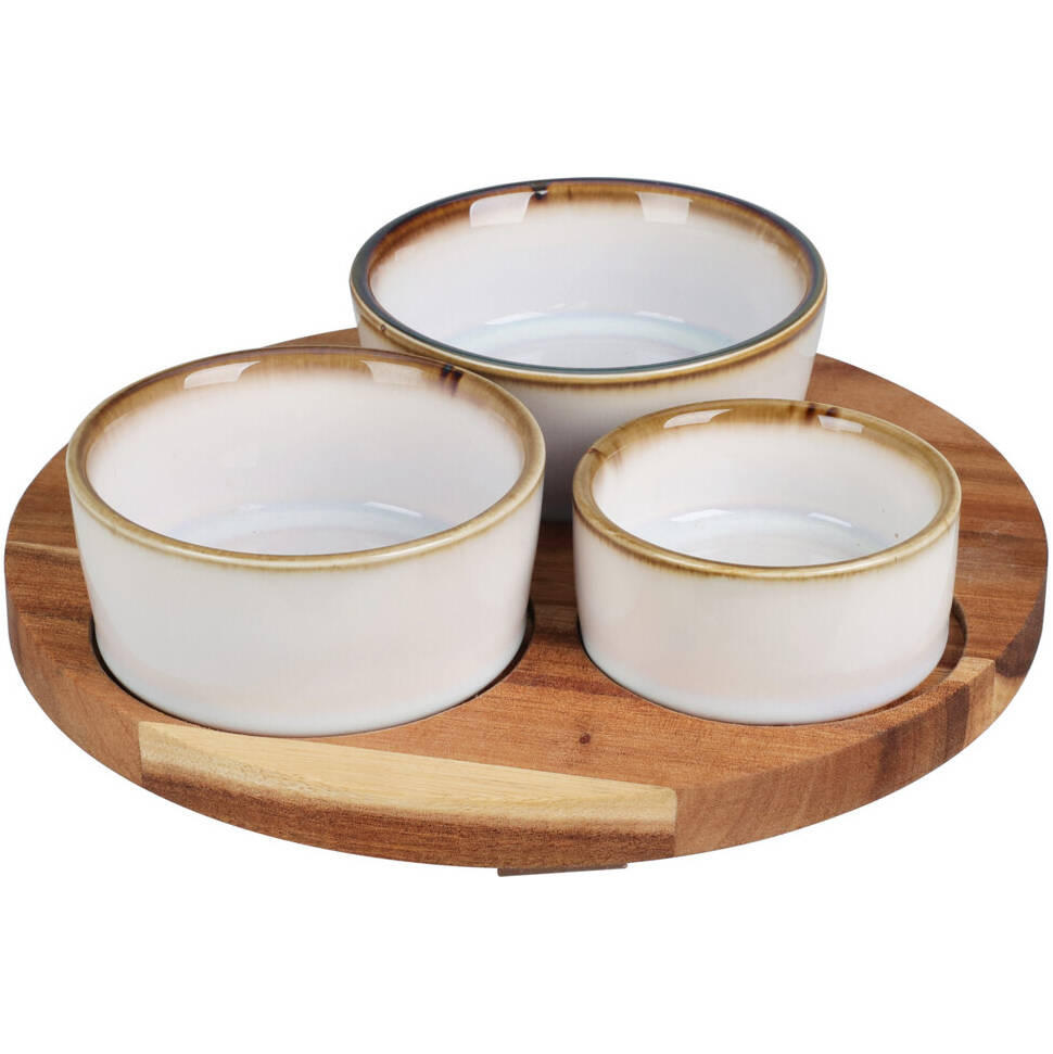 SERVIERSCHALEN Akazienholz - Braun, Holz (5.5/20.7/20.7cm) - Excellent Houseware