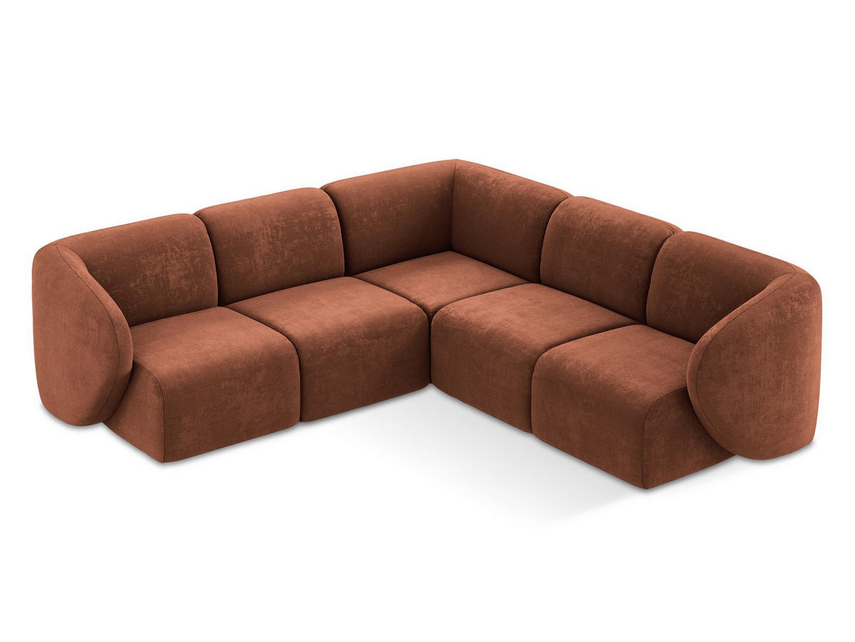 SOFAELEMENT Rechts Bouclé Stoff Schwarz - Schwarz, Holzwerkstoff/Kunststoff (91/75/166cm) - Makamii