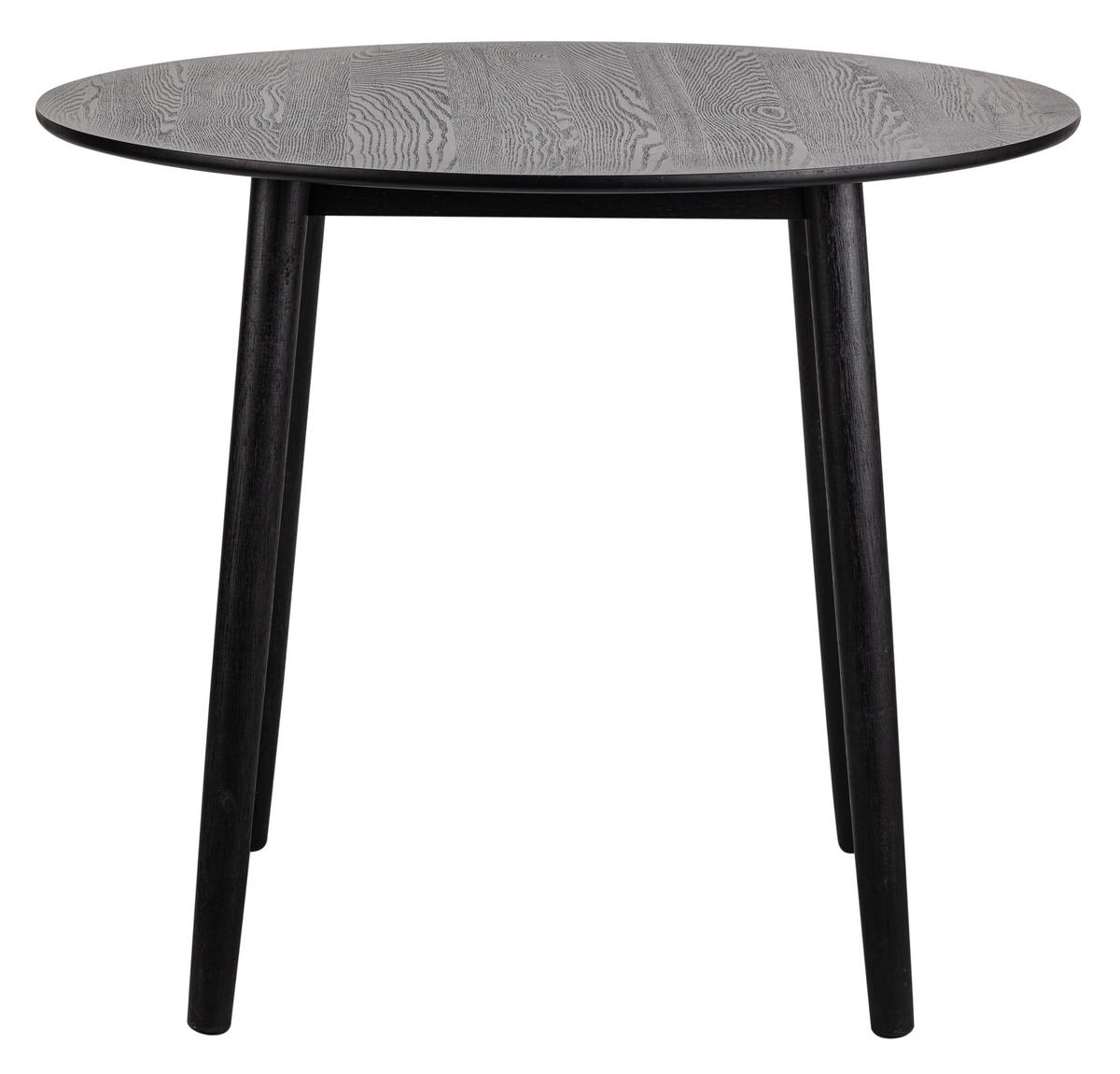 ESSTISCH Rund Schwarz 90 x 90 x 75 (cm) - Schwarz, Holz (90/90/75cm) - Nordlys