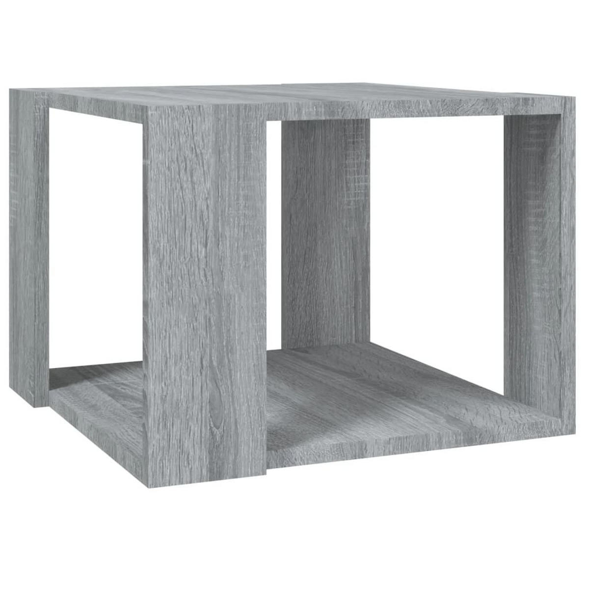COUCHTISCH Grau Sonoma 40x40x30 cm Holzwerkstoff - Silbereichenfarben, Holzwerkstoff (40/40/30cm) - furnicato