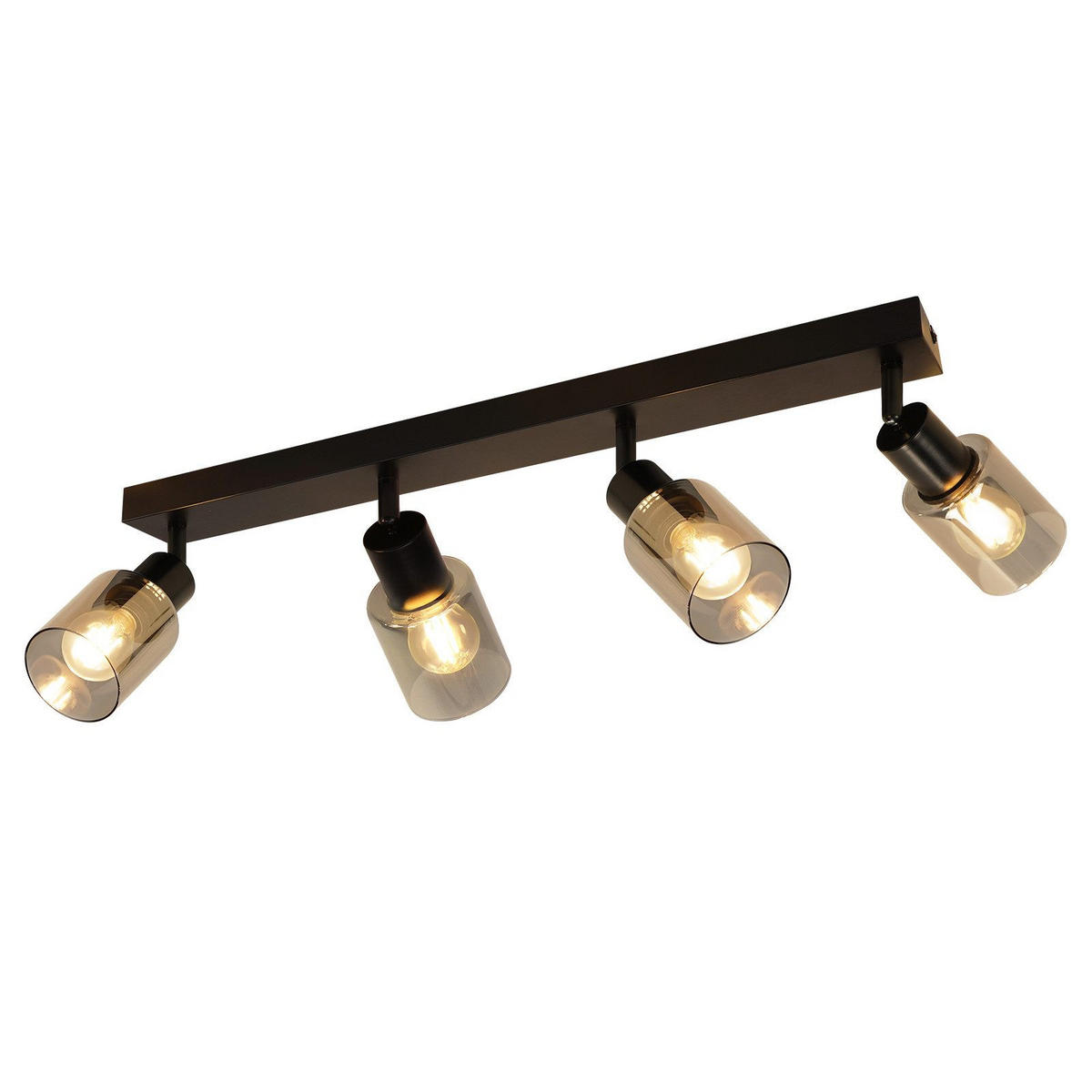 DECKENLEUCHTEERICKSON561915 - Schwarz, Metall (56/19/15cm) - Nettlife