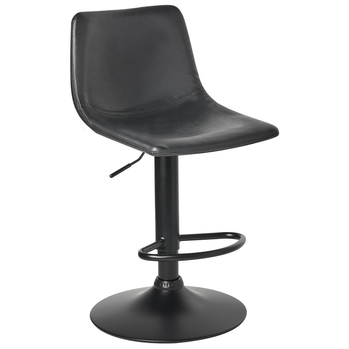BARHOCKERN 2er-Set Schwarz Lebrija - Schwarz, Kunststoff (39/98/44cm) - Beliani