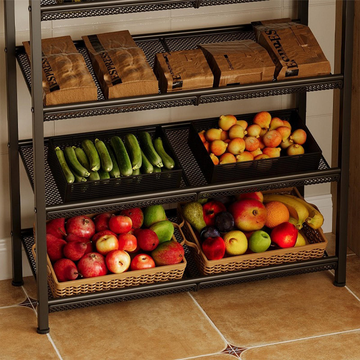 KÜCHENSCHRANK, braun 75/28/93 cm - Braun, Holzwerkstoff (75/93/28cm)