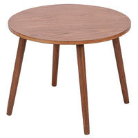 BEISTELLTISCH Rund Braun 50 x 50 x 37 cm - Braun, Holz (50/50/37cm) - Nordlys