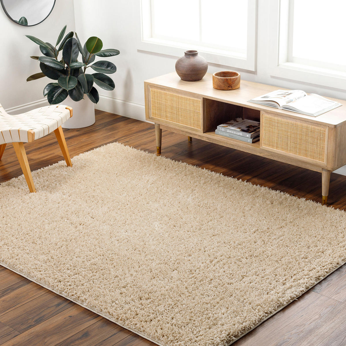 HOCHFLORTEPPICH 200/275 cm Beige - Beige, Naturmaterialien/Textil (200/275cm) - LIVABLISS