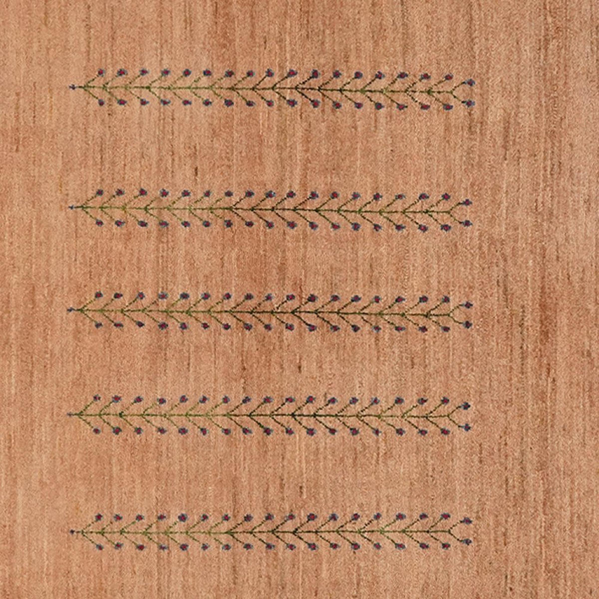 GABBEH-TEPPICH handgeknüpft Rizbaf Braun 190/131 cm Schurwolle - Braun, Textil (131/190cm) - Looma