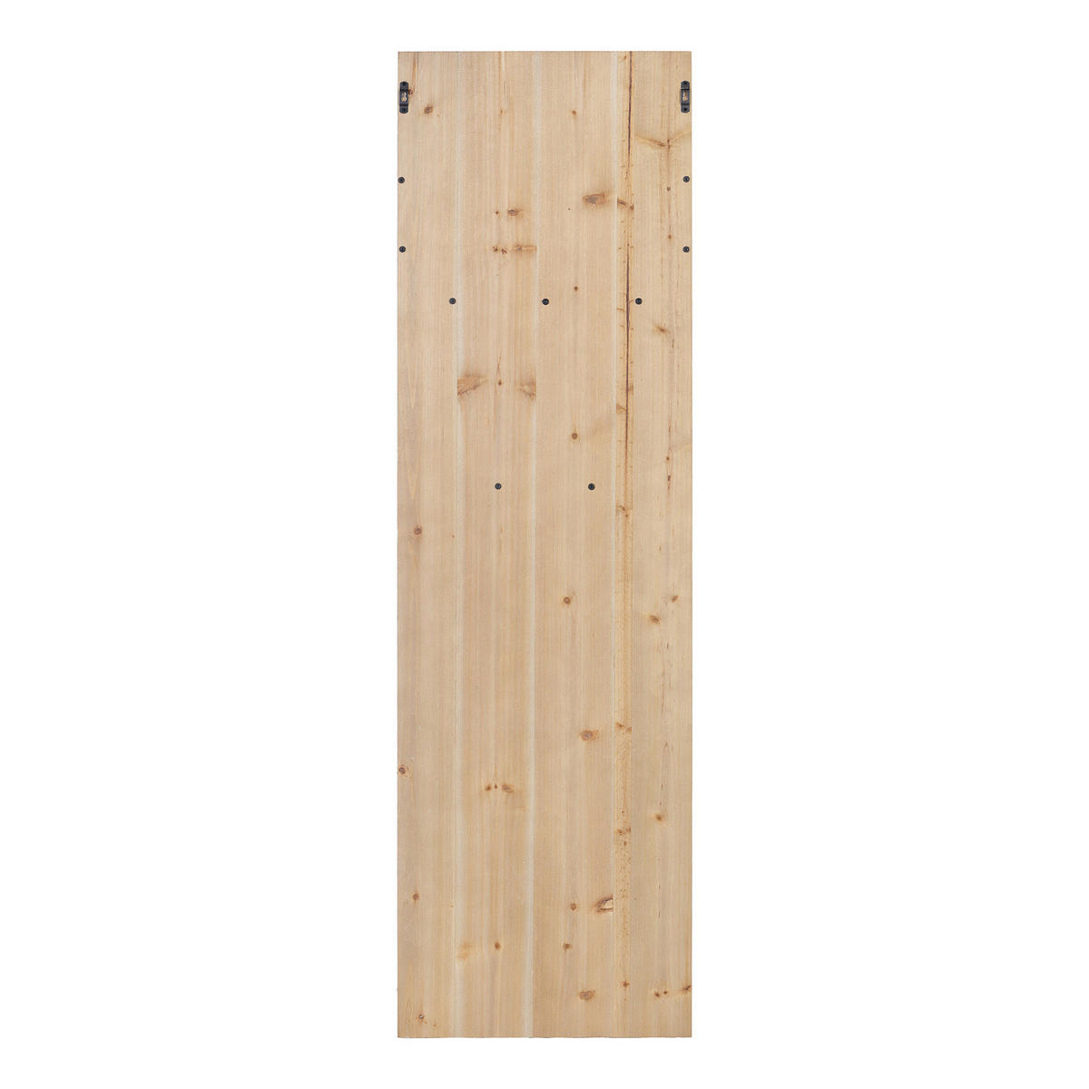 GARDEROBENPANEEL - Kiefer / Schwarz - Braun, Holz/Metall (51/170/28cm) - home24