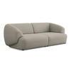 4-SITZER-SOFA Bouclé Stoff Beige - Beige/Schwarz, Kunststoff/Textil (232/81/98cm) - Makamii
