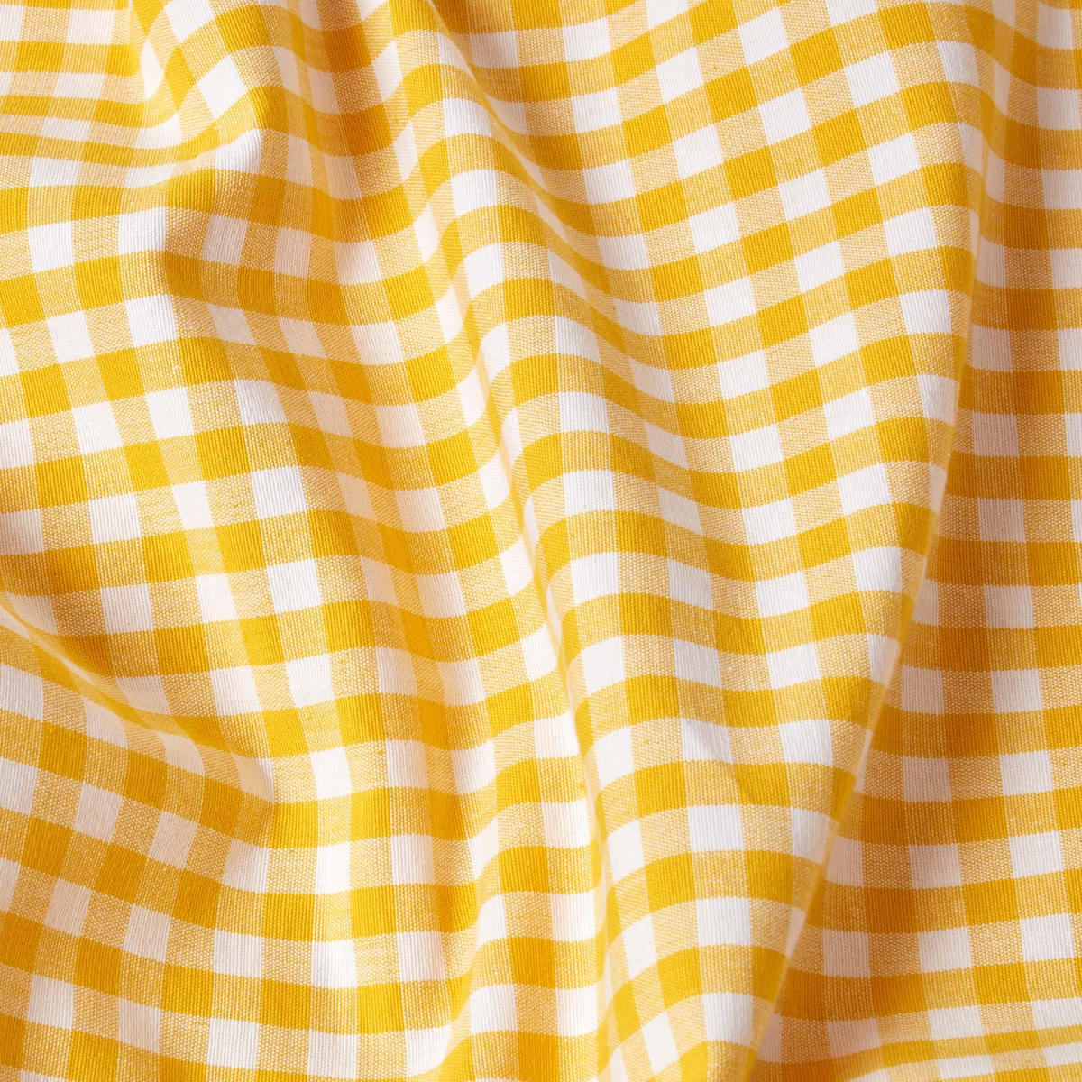 ÜBERWURF 150/200 cm, Vichy Karo 100% Baumwolle - Gelb, Textil (150/200cm) - Homescapes
