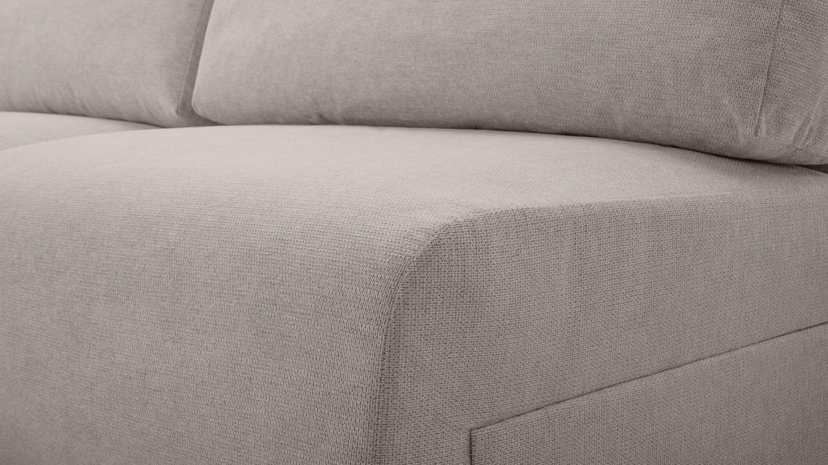 ECKSOFA mit Schlaffunktion Greste, Beige - Beige, Textil (150/223cm) - Meblito