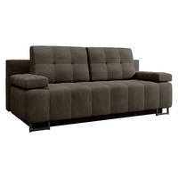SCHLAFSOFA Morena D - Dunkelbraun/Schwarz, Holz/Textil (200/90/90cm) - MIRJAN24