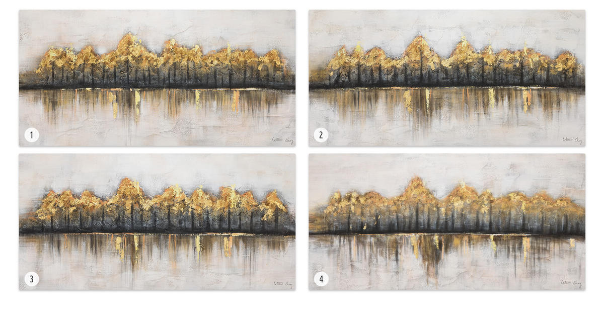 ÖLGEMÄLDE 120/60 cm - Braun, Holz/Textil (120/60cm) - KUNSTLOFT