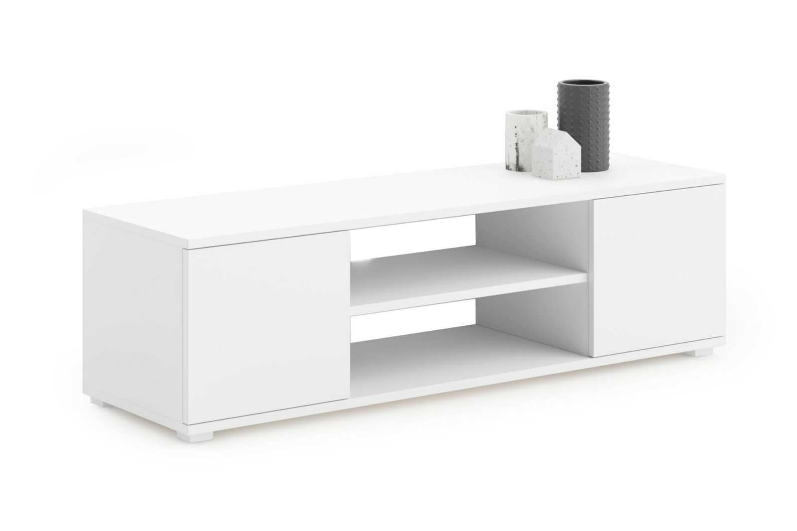 LOWBOARD Focus - Weiß, Holzwerkstoff (40/40/155cm) - RAUMHIRSCH FURNITURE