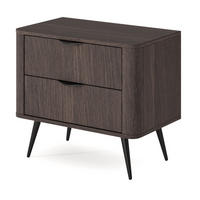 NACHTTISCH Braun 65 cm mit Schubladen Estera, Eiche Dunin - Eichefarben, Holz (63/55/38cm) - Emporius