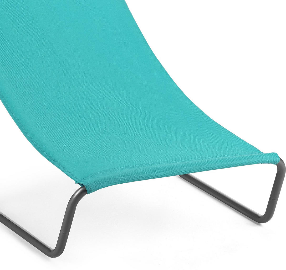 STRANDSESSEL bis 100 kg - Hellblau, Textil/Metall (51/60/97cm) - Outtec