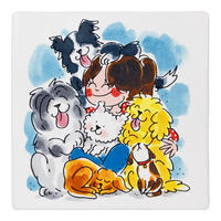 FLIESE Hunde in Bunt - 13cm - Multicolor, Keramik (13/0.5/13cm) - Blond Amsterdam