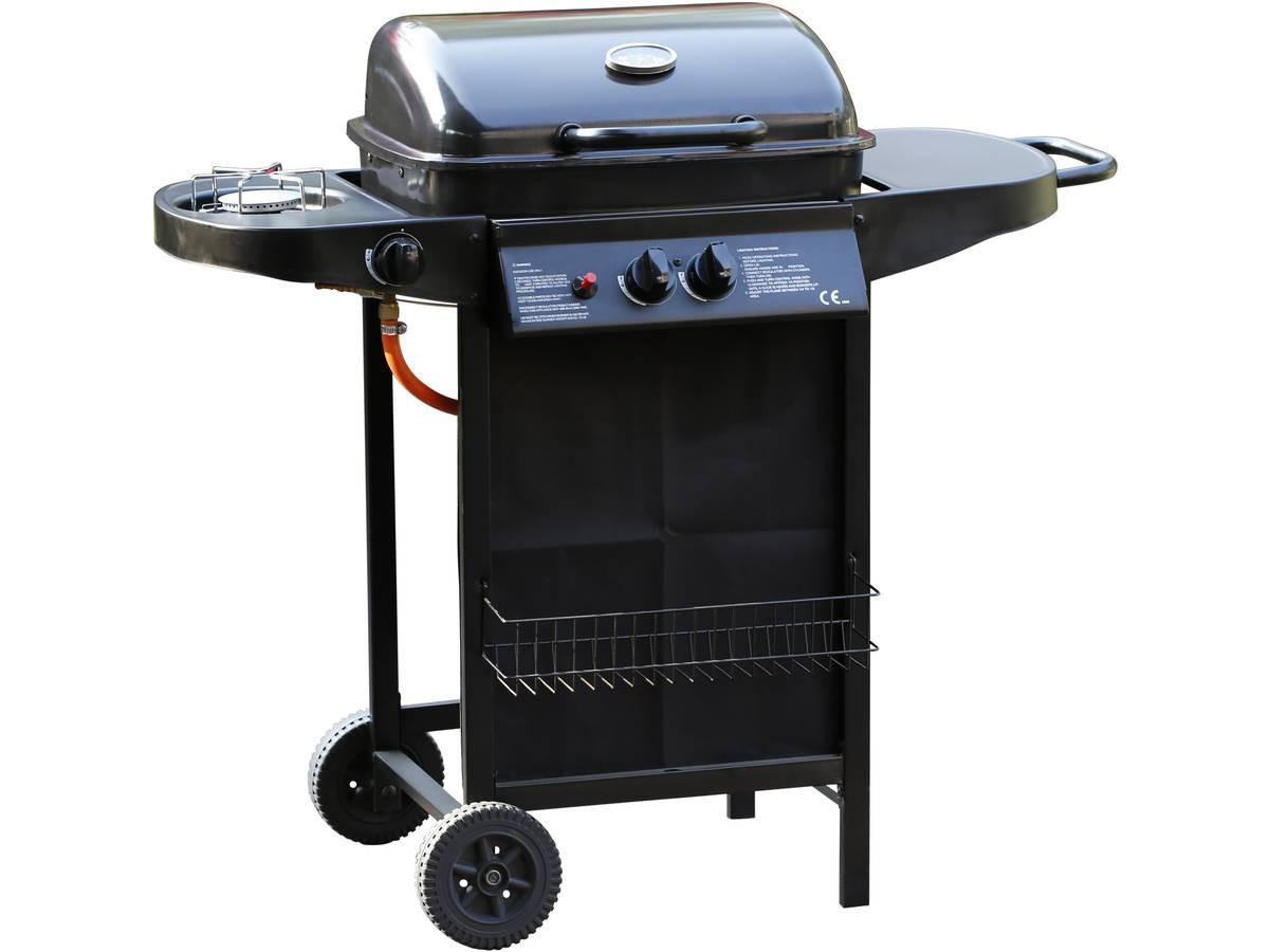 Habitat Garten Gasgrill Grau 51.5x95x120 cm