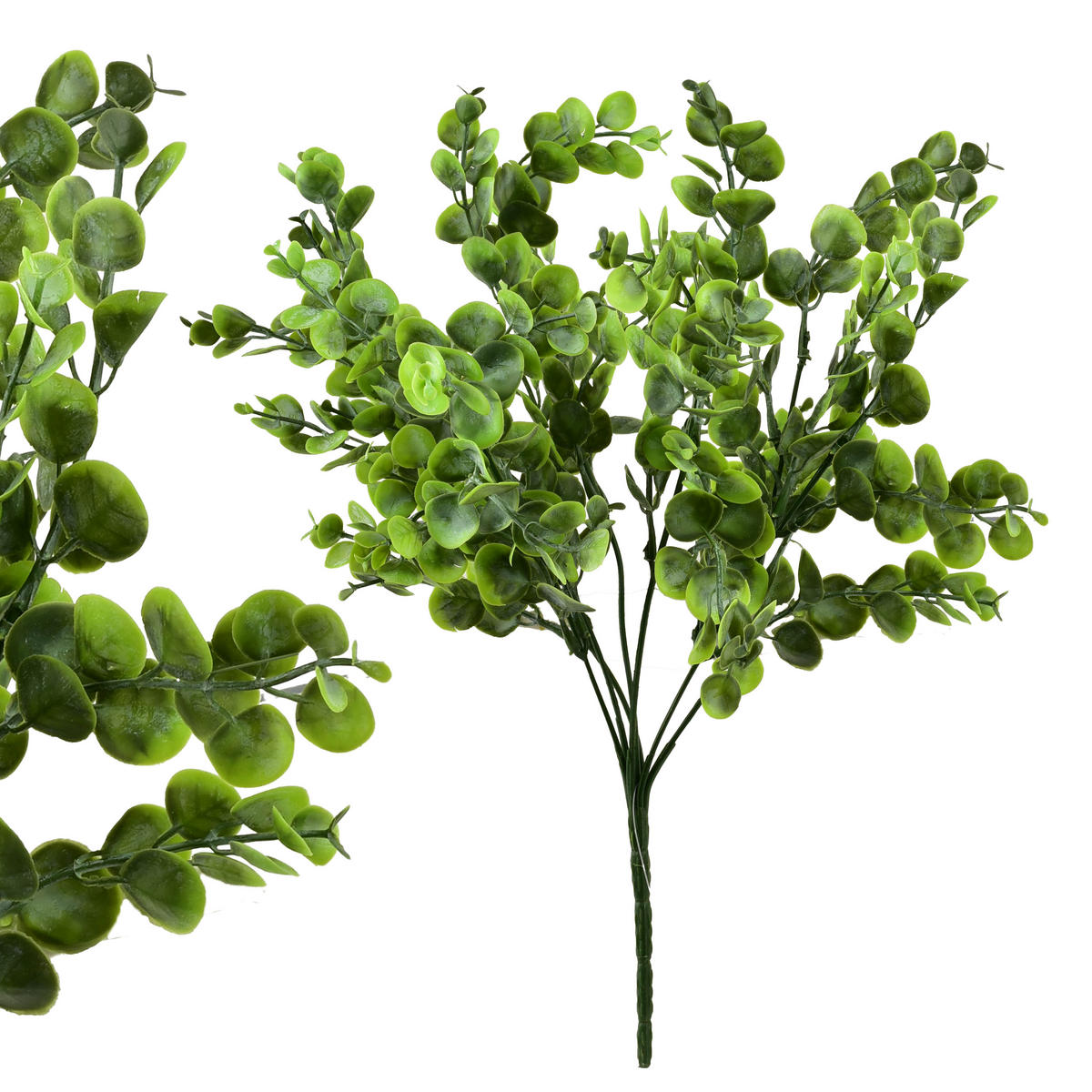 UMĚLÝ BUKET BUXUSU, 37 cm - zelená barva, plast (37cm) - Mondex
