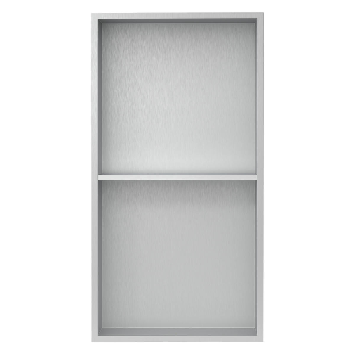 DUSCHNISCHE Silber 30/60 cm - Silberfarben, Metall (62/10/63cm) - LuxeBath