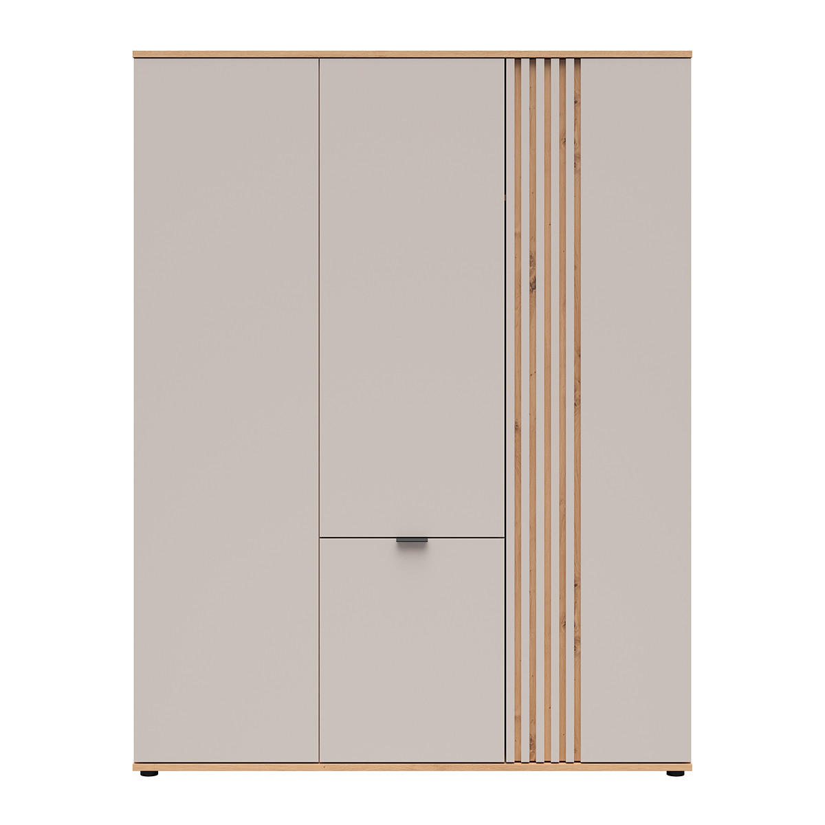 SCHRANK 4 Türen Ezra Kaschmir - Beige, Holzwerkstoff (150.5/195.5/56cm) - Petits-meubles