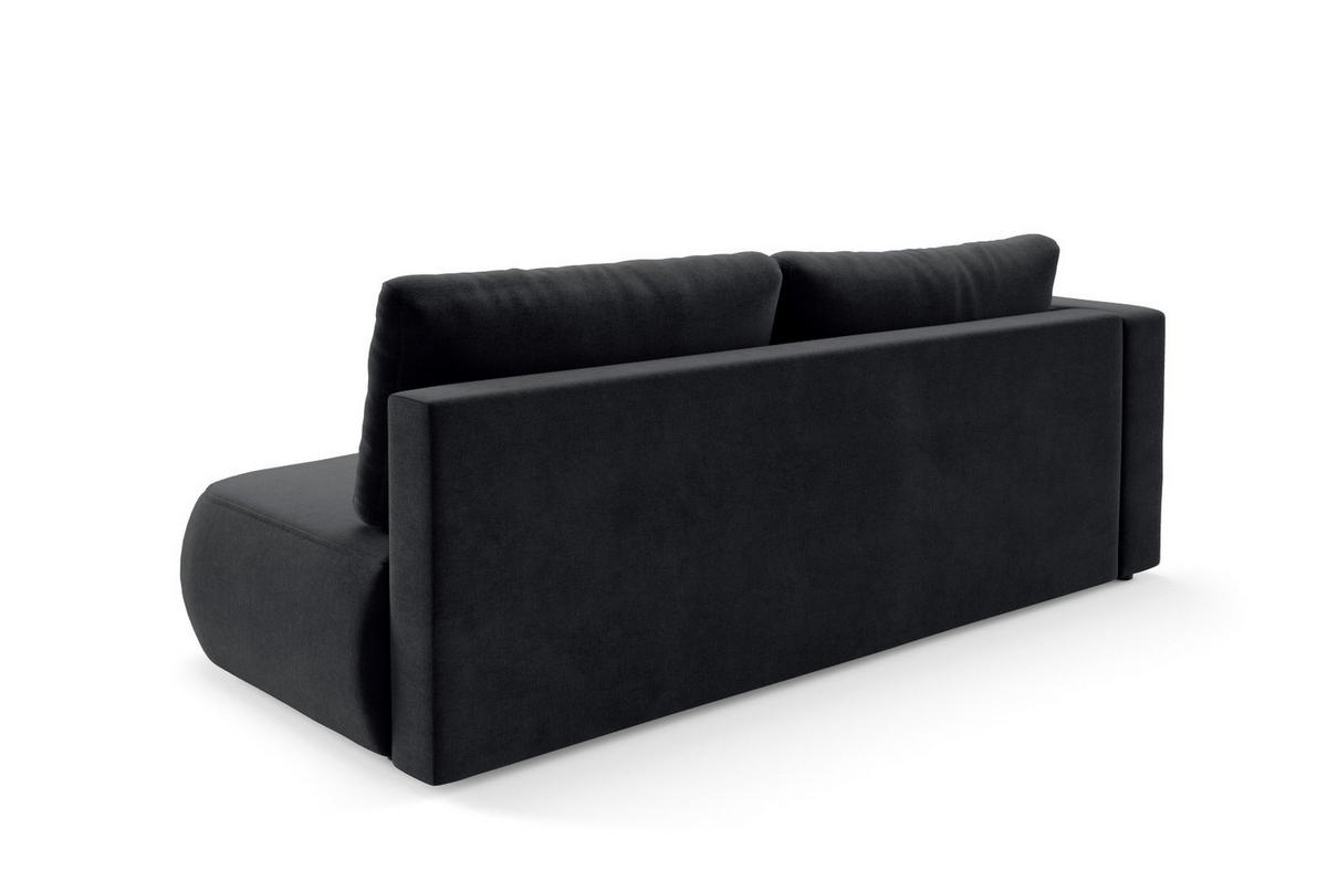SCHLAFSOFA mit Bettkasten Schwarz - Schwarz, Holz/Holzwerkstoff (228/82/106cm) - Furnisell