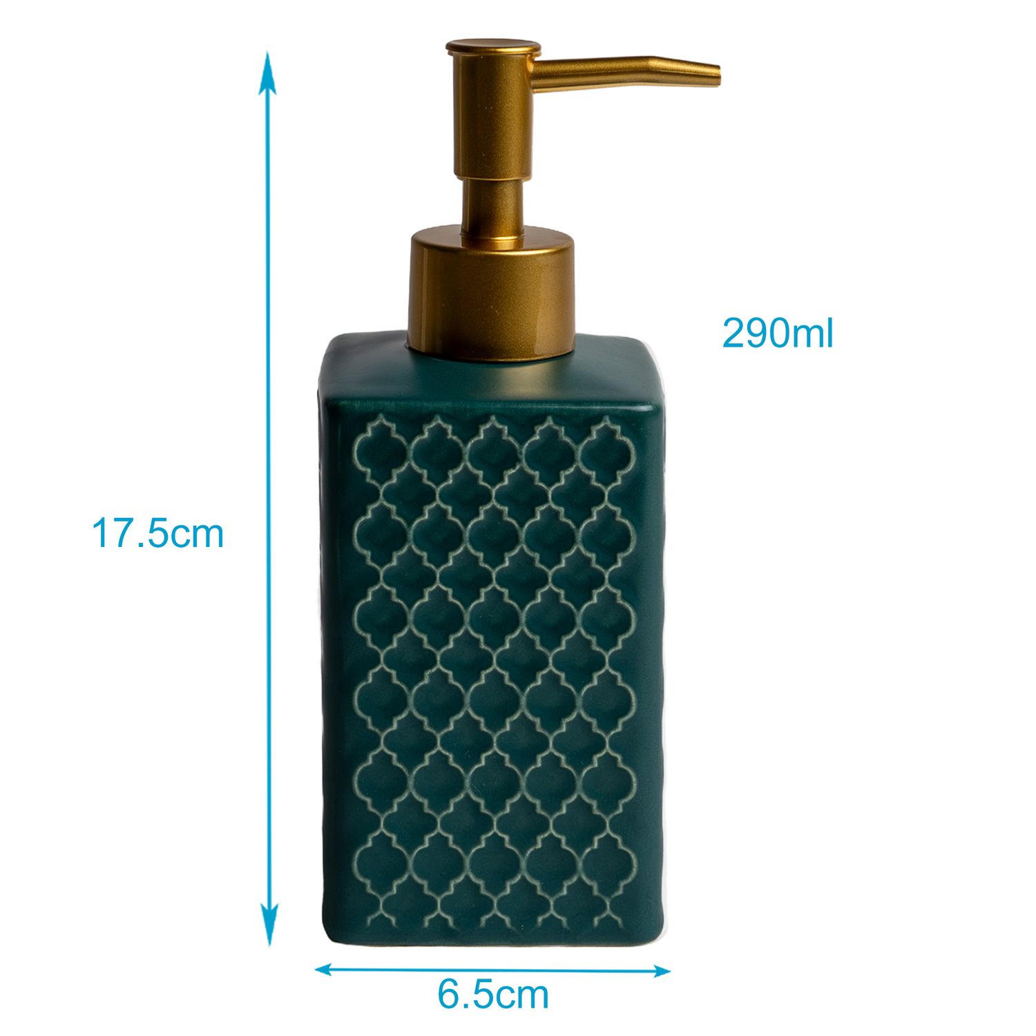 SEIFENSPENDER 290ml - Grün, Keramik (6.5/10/26.5cm) - Intirilife