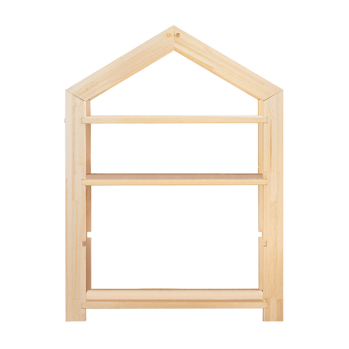 KNIHOVNA Leslie Přírodní dřevo - hnědá, dřevo (73/95/40cm) - Petits-meubles