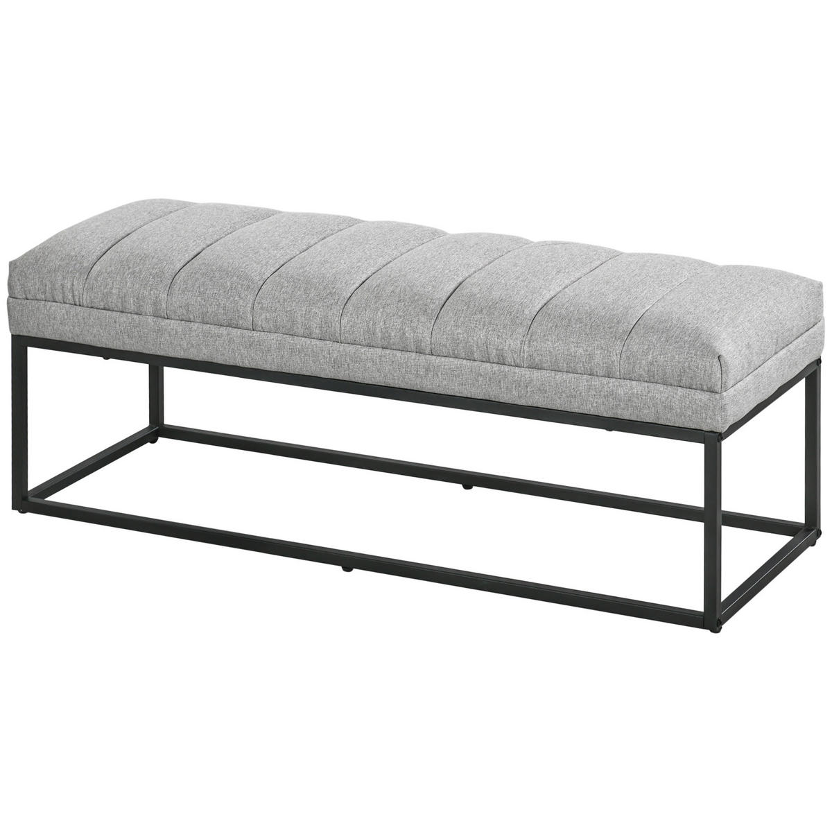 SITZBANK DE-09086 mit Metallbeinen Hellgrau - Hellgrau, Metall (120/45.5/44cm) - ComfortXL
