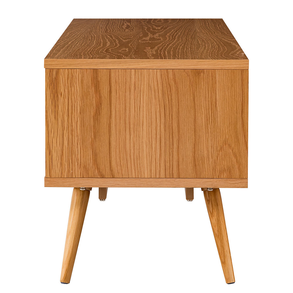 TV-LOWBOARD - Echtholzfurnier Eiche, 120 cm - Braun, Holzwerkstoff (120/45/40cm) - home24