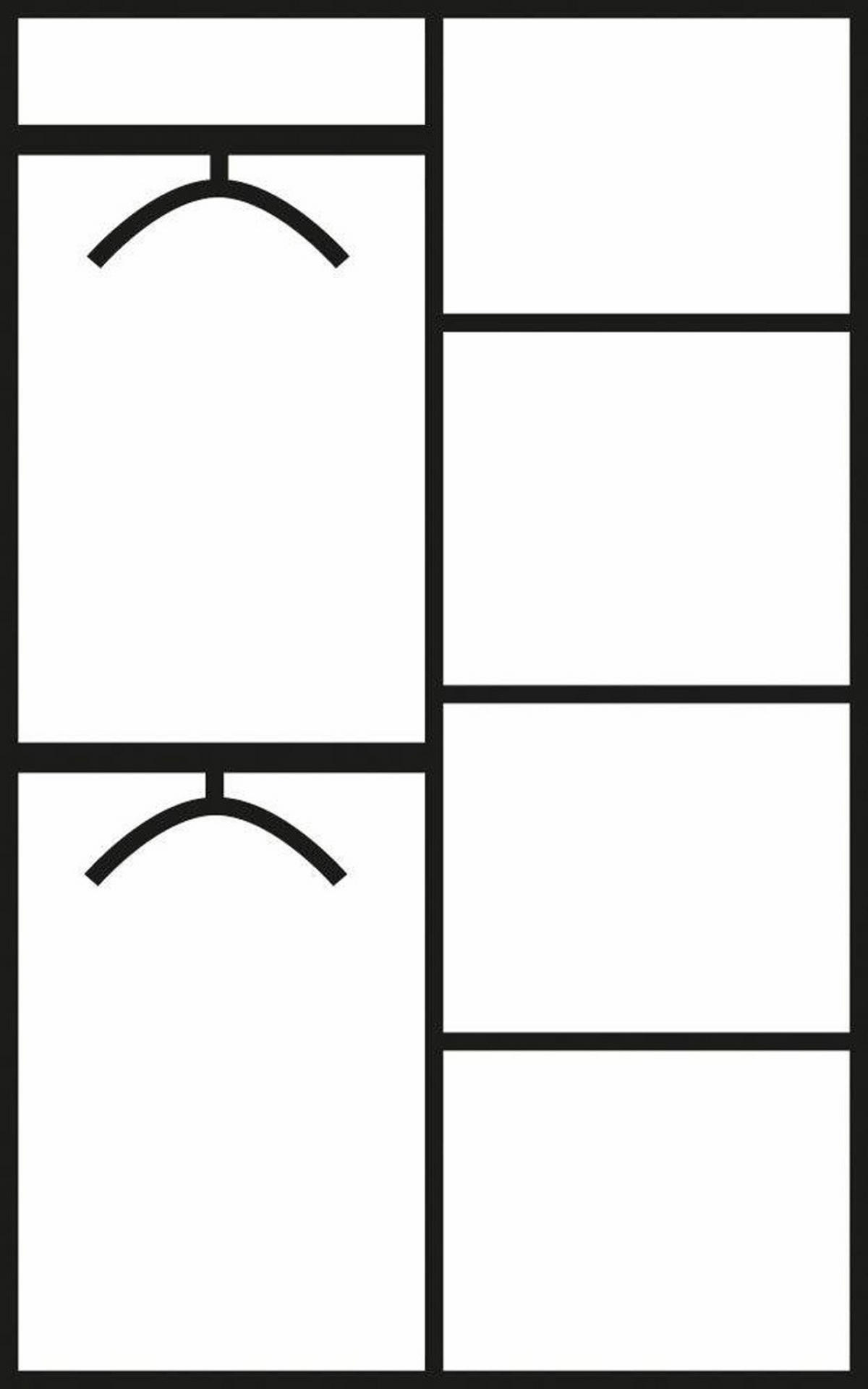 KINDERZIMMER Set Kleiderschrank Schreibtisch Stauraumbett 90x200 cm - Weiß/Kieferfarben, Holz/Holzwerkstoff (203/182/95cm) - Parisot Meuble