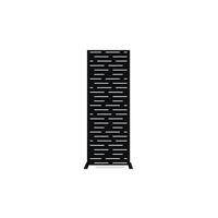 SICHTSCHUTZPANEEL dekorativ Arlberg schwarz H.160cm Vollmuster - Schwarz, Metall (60/160cm) - Casanoov