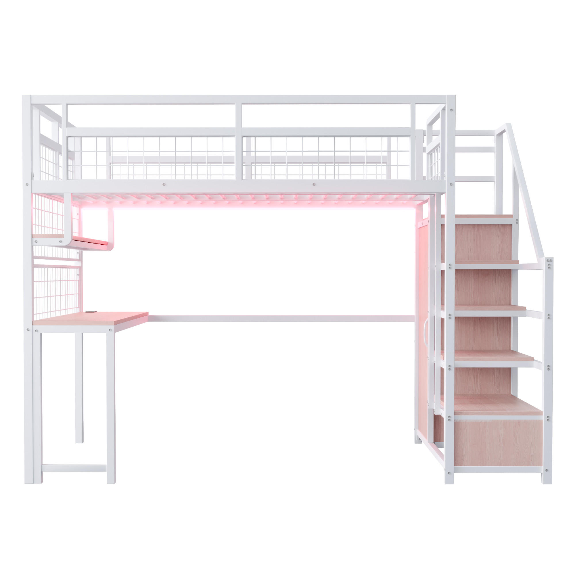 HOCHBETT Metall 140/200 cm Weiß - Weiß, Metall - Raumix