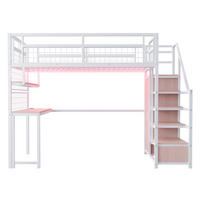 HOCHBETT Metall 140/200 cm Weiß - Weiß, Metall - Raumix