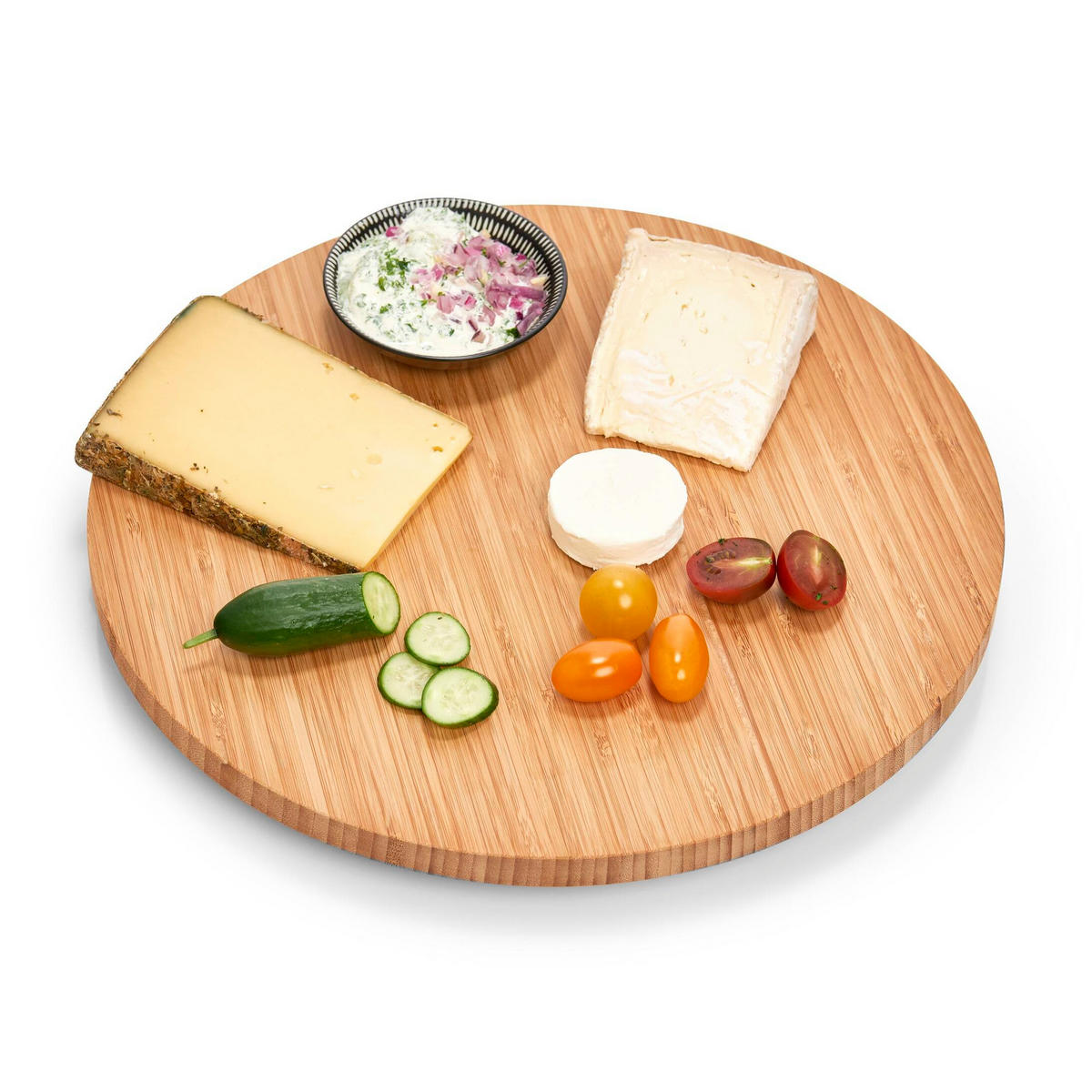 DREHTELLER Bambus Ø 35 cm - Braun, Naturmaterialien (35/3.1/35cm)