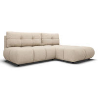 ECKSOFA Beige MILA Ausziehbar Rechts - Beige, Textil (177/230cm) - Sepro Meble