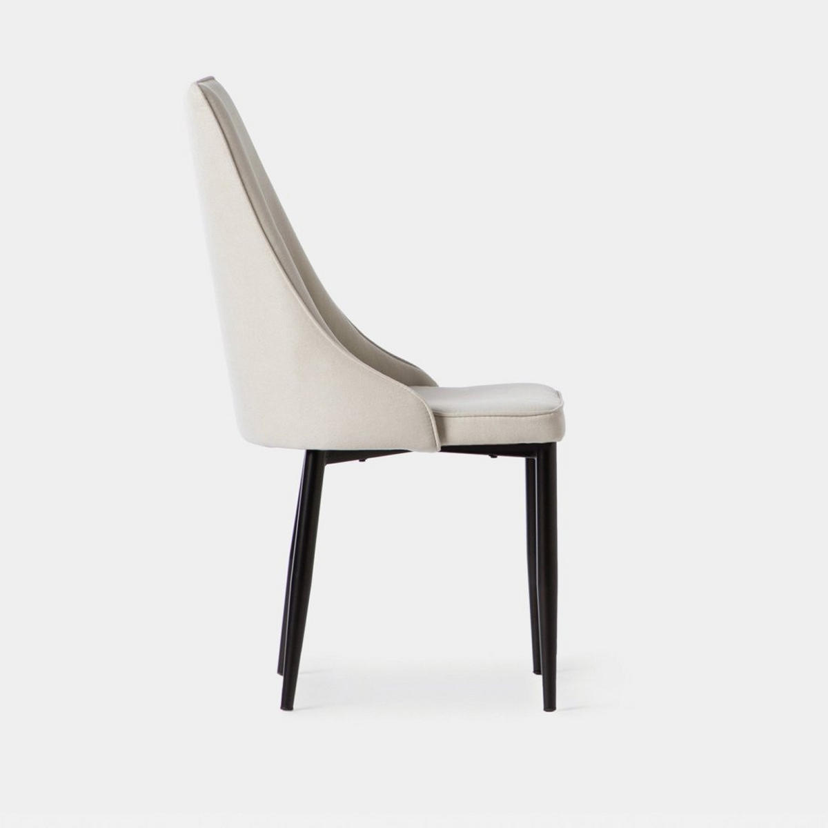 ESSZIMMERSTUHL Agnes Beige 45 cm x 95 cm - Beige, Textil (45/95/65cm) - Klast Home