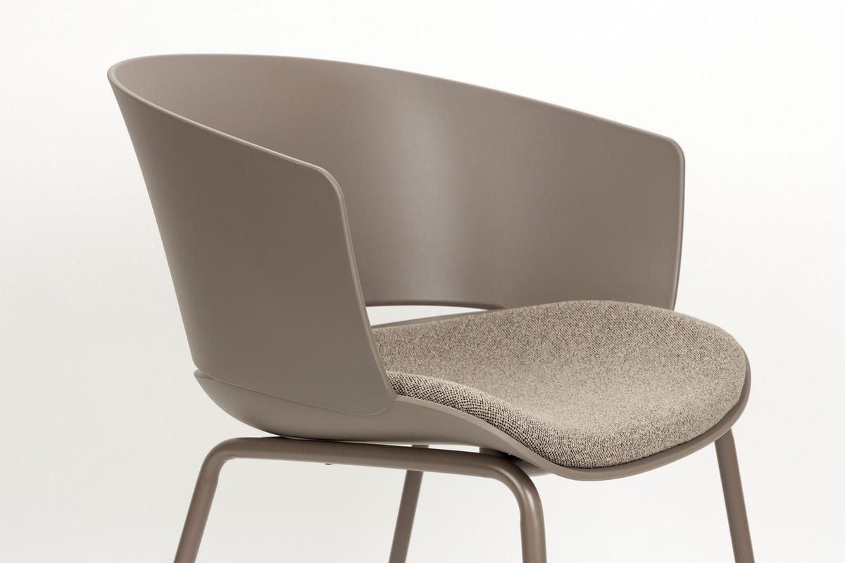 ESSZIMMERSTUHL Jessica - Grau - 54.5/59/80.5 cm - 4er-Set - Grau, Kunststoff (59/80.5/54.5cm)