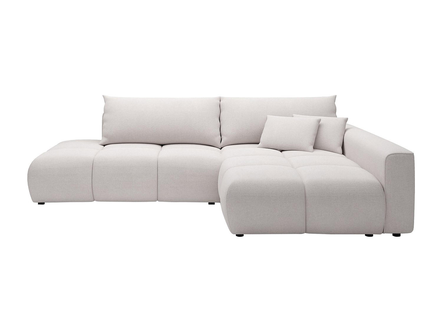 SCHLAFSOFA - 5 Personen - stoff - beige Minturno - Beige, Kunststoff/Textil (282/88/176cm) - Vente-Unique