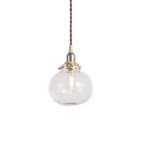 LED-HÄNGELEUCHTE Transparent 4W 13/13/17-150 cm - Transparent, Glas (13/13/17cm) - Authentics