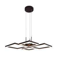 LED PENDELLEUCHTE Orvlon 48/45.5/139 cm - Schwarz, Kunststoff/Metall (48/45.5/139cm) - ZMH