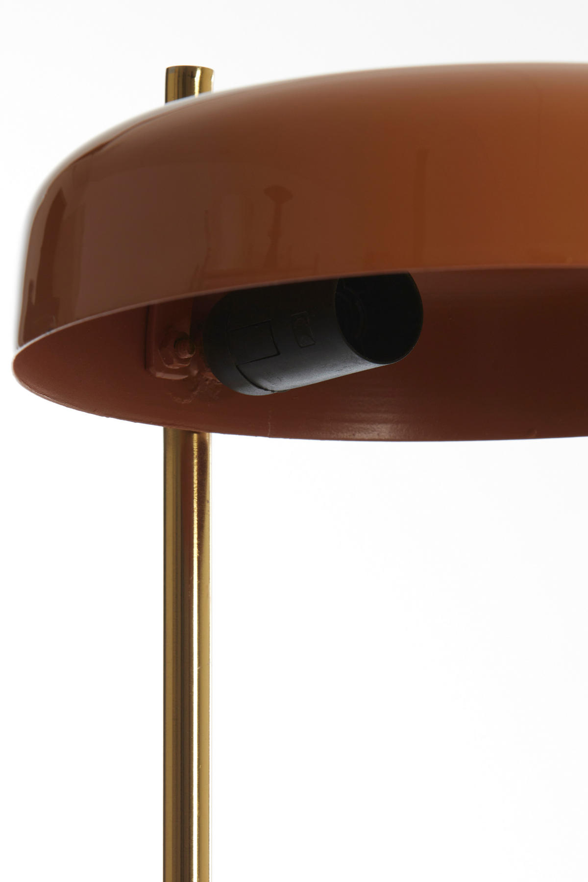 TISCHLAMPE Maleka Orange Ø22/47 cm - Orange, Metall (22/22/47cm) - Light & Living