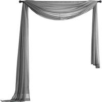 QUERBEHANG 1ER SET HxB 140x600 Grau - Grau, Textil (140/600cm) - Gardinenbox