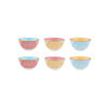 SCHALEN Pattern Ø12cm - 6er-Set - Color - Multicolor, Keramik (12cm) - Björn